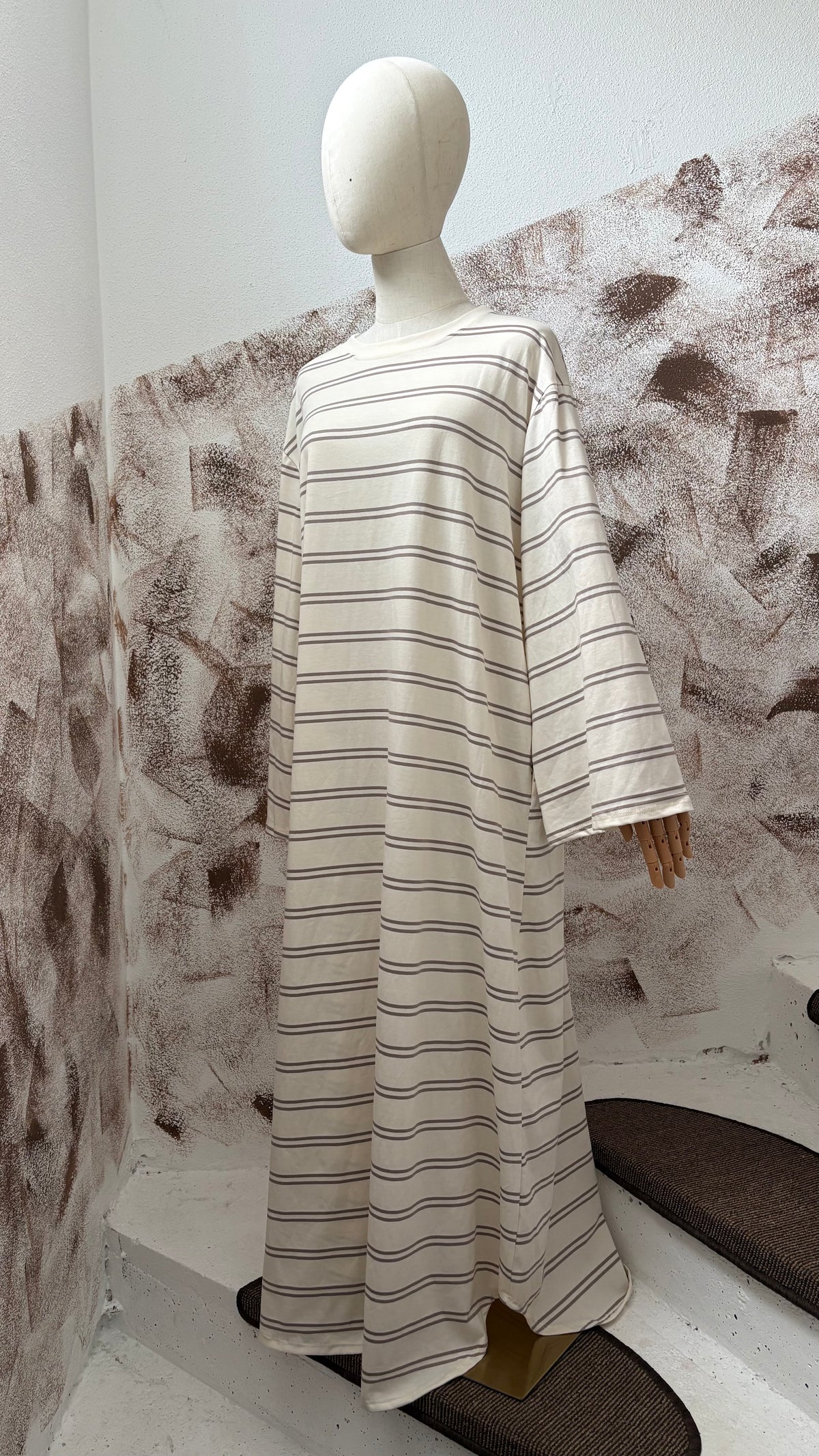Cotton Stripe Abaya 1,40m