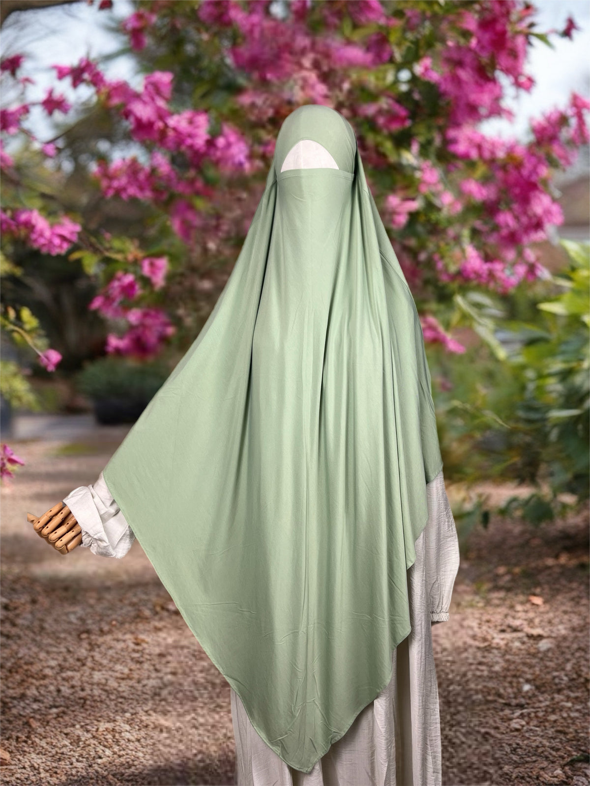 XXL Bamboo Jersey Khimar Moosgrün