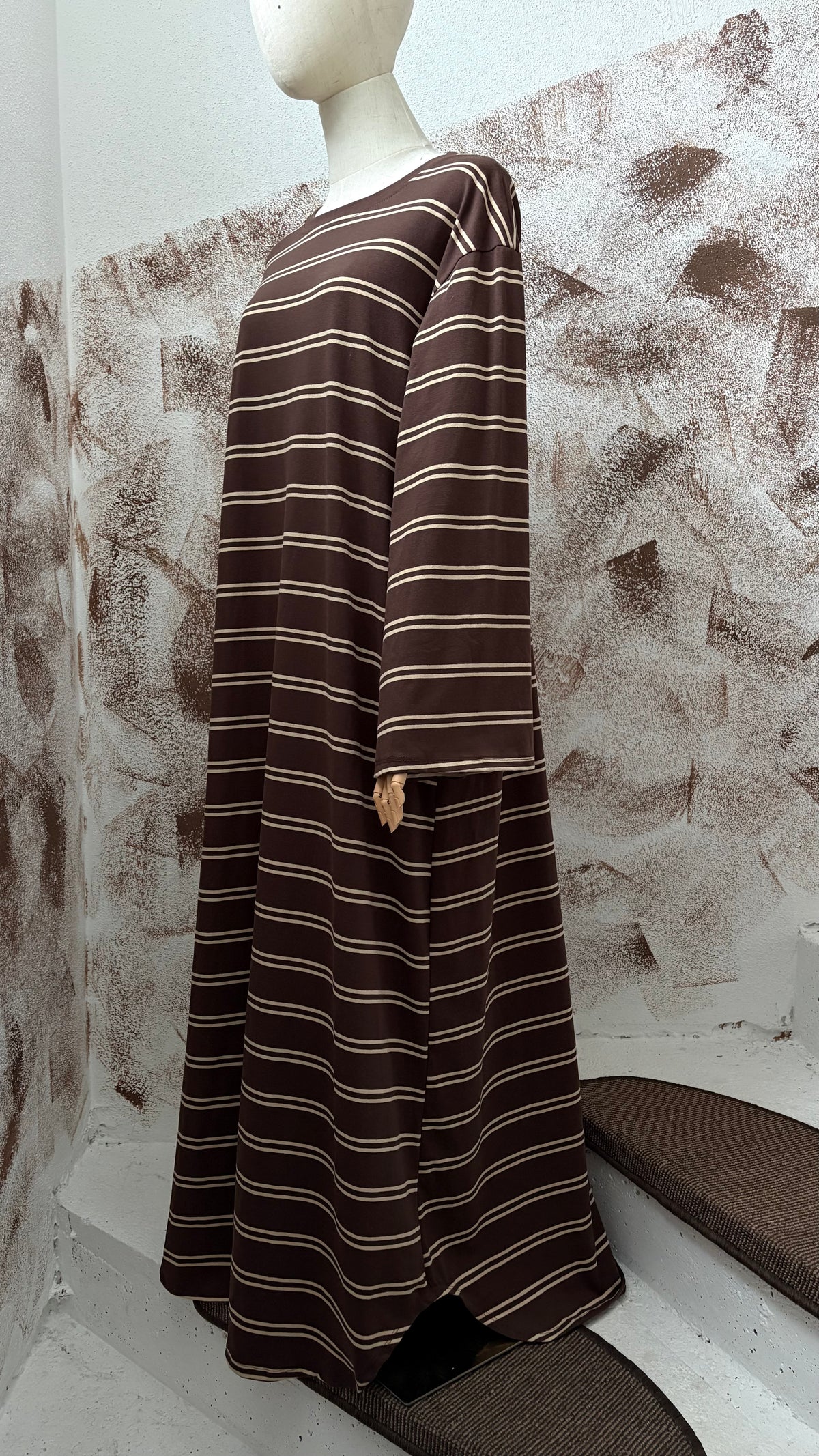 Cotton Stripe Abaya 1,40m