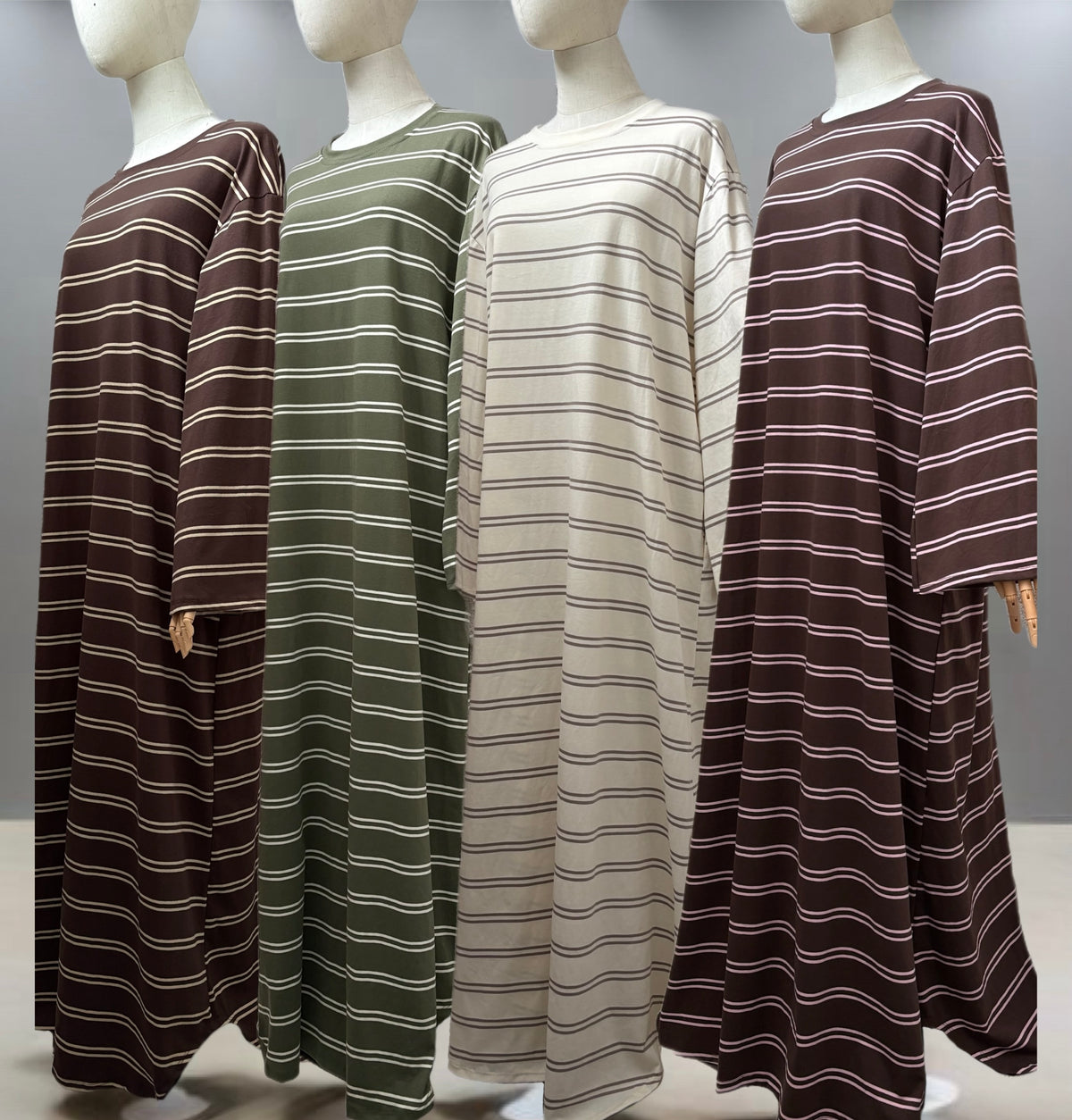 Cotton Stripe Abaya 1,40m