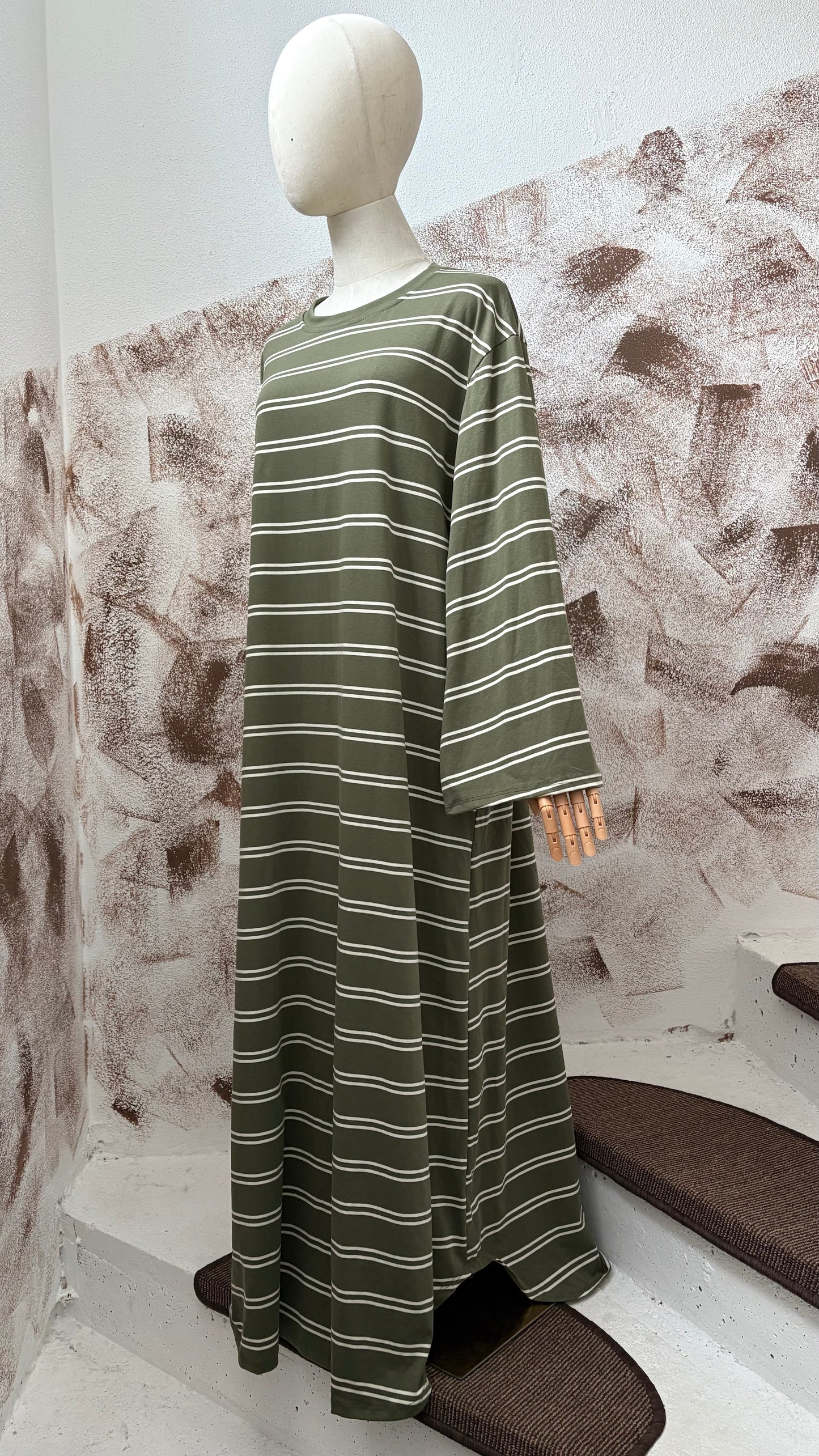 Cotton Stripe Abaya 1,40m