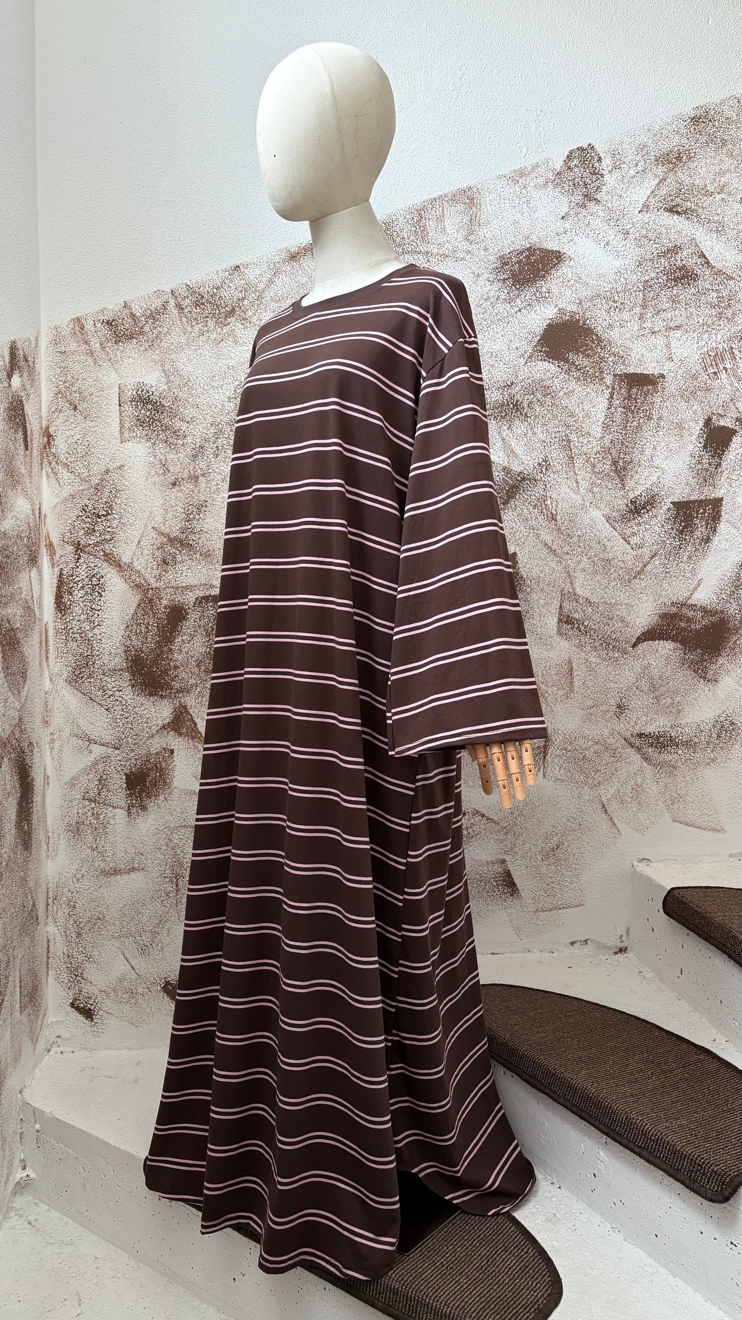 Cotton Stripe Abaya 1,40m